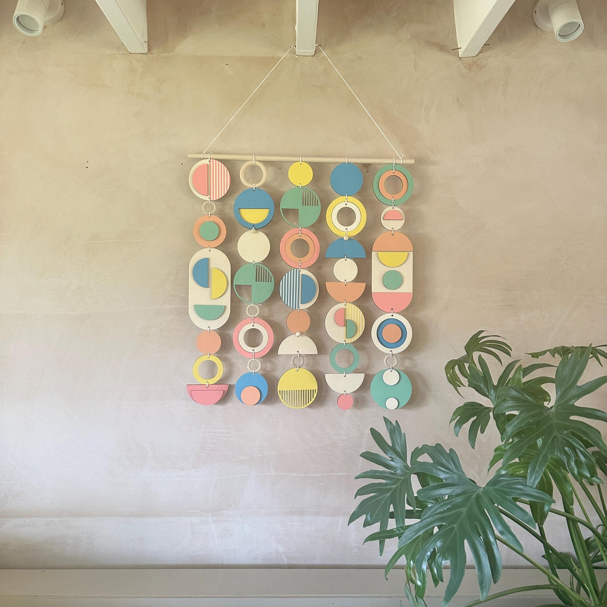 Colourful Geometric Wall Sculpture