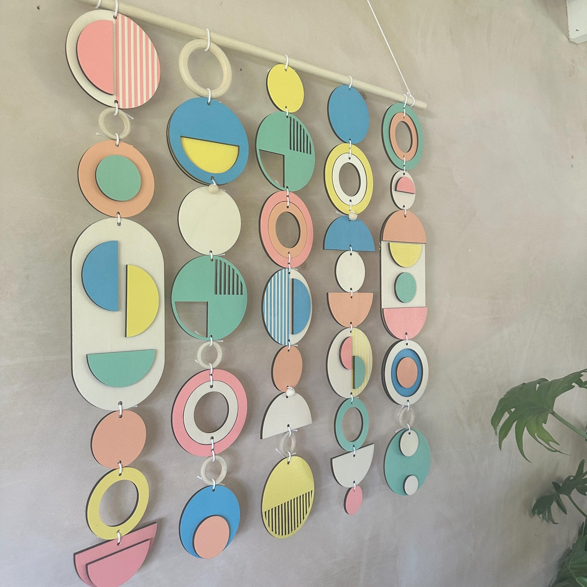 Colourful Geometric Wall Sculpture