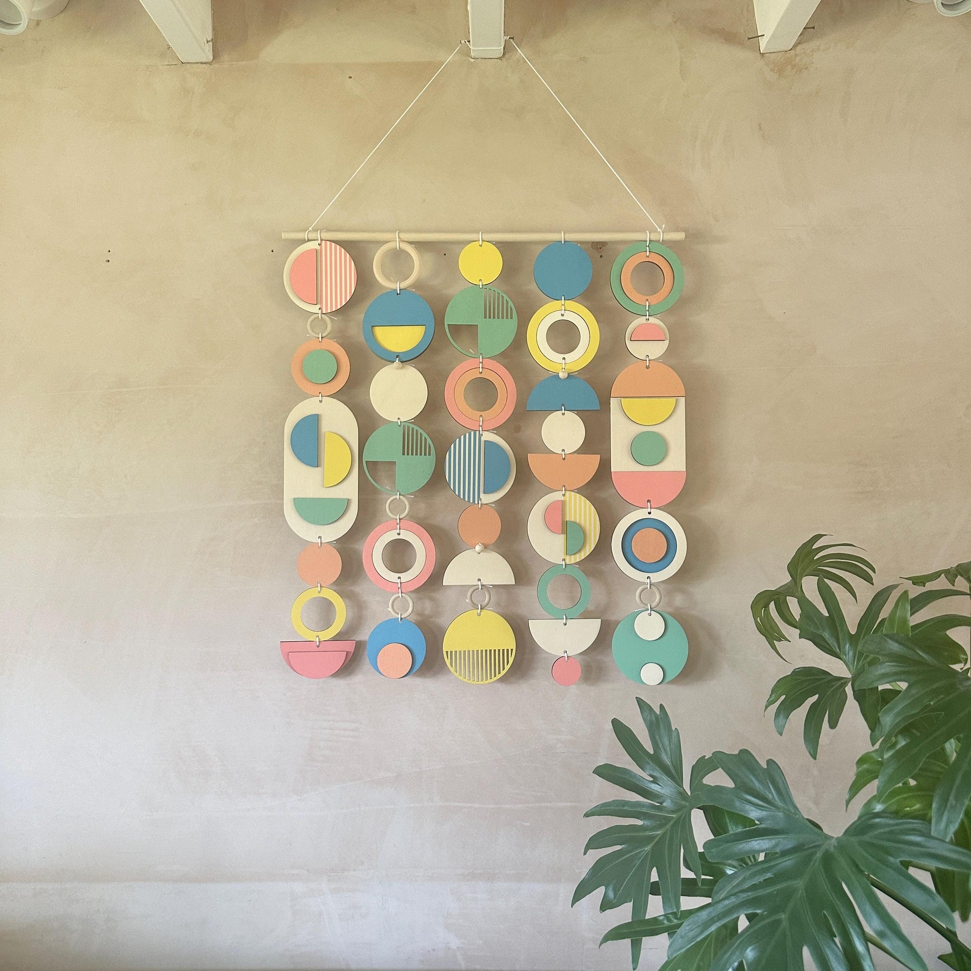 Colourful Geometric Wall Sculpture