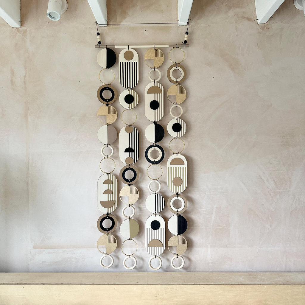 Long Geometric Wall Art for Stairways