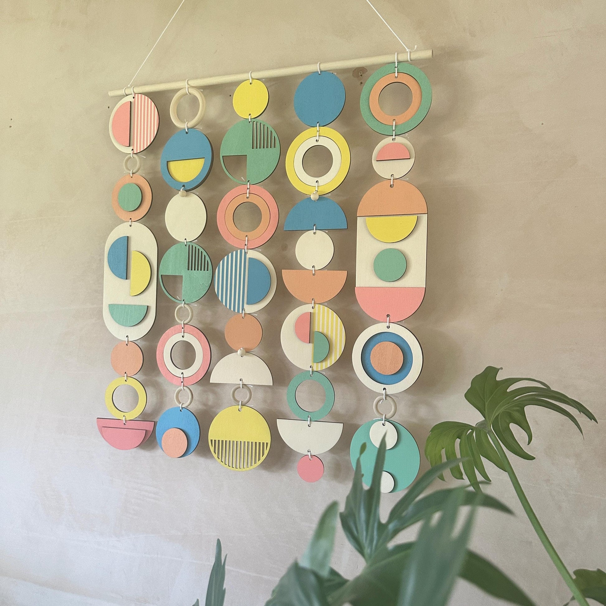 Colourful Geometric Wall Sculpture