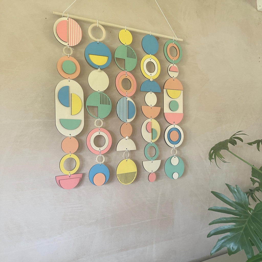 Colourful Geometric Wall Sculpture