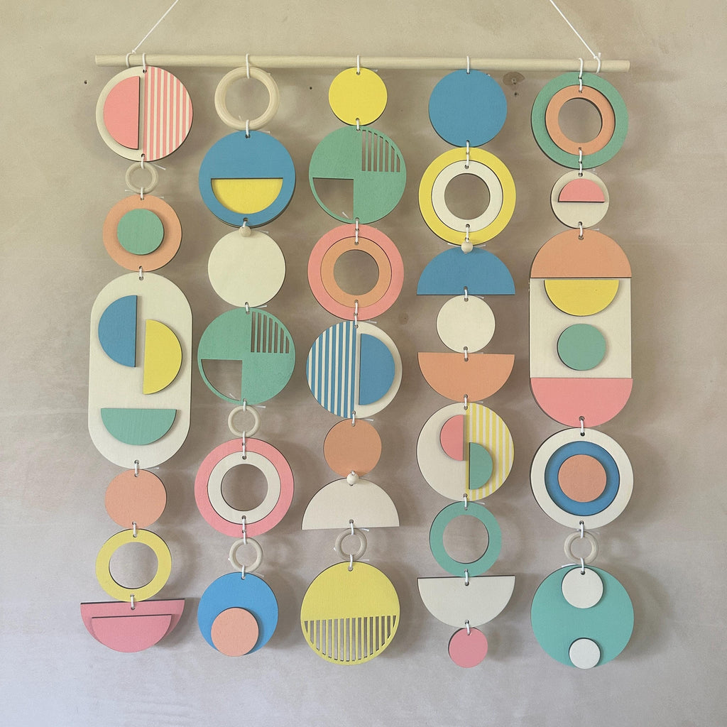 Colourful Geometric Wall Sculpture