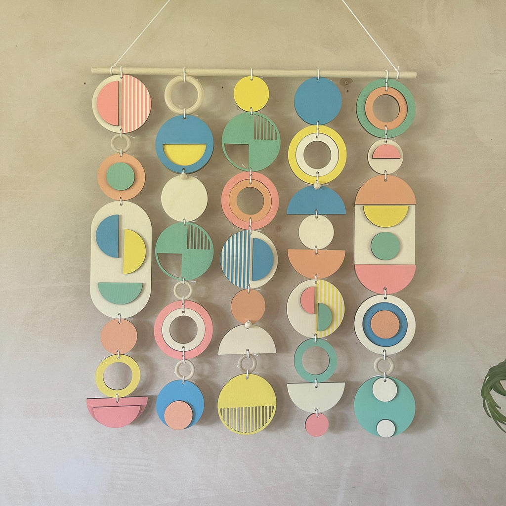 Colourful Geometric Wall Sculpture