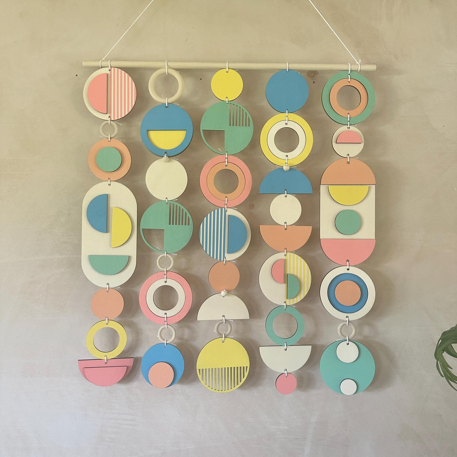 Colourful Geometric Wall Sculpture