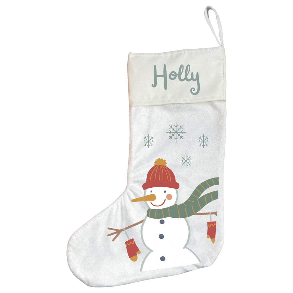 Personalised Christmas Stocking with Hand Drawn Design