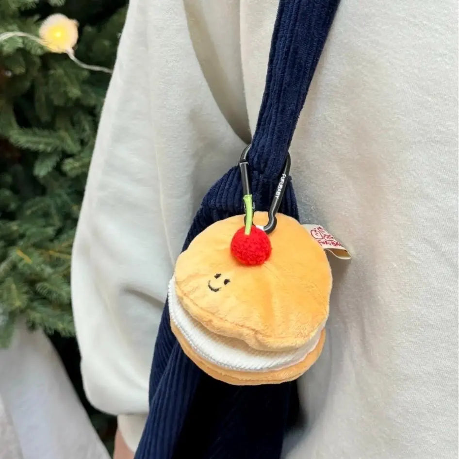 Cherry Pancake Bag Charm Plush Toy