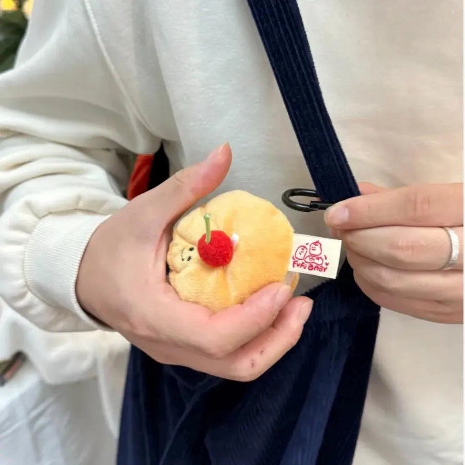 Cherry Pancake Bag Charm Plush Toy