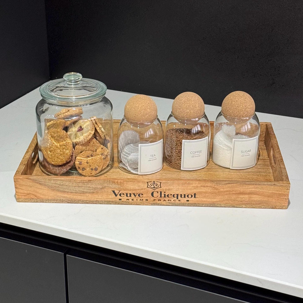 Natural Wood Serving Trays Set of 3