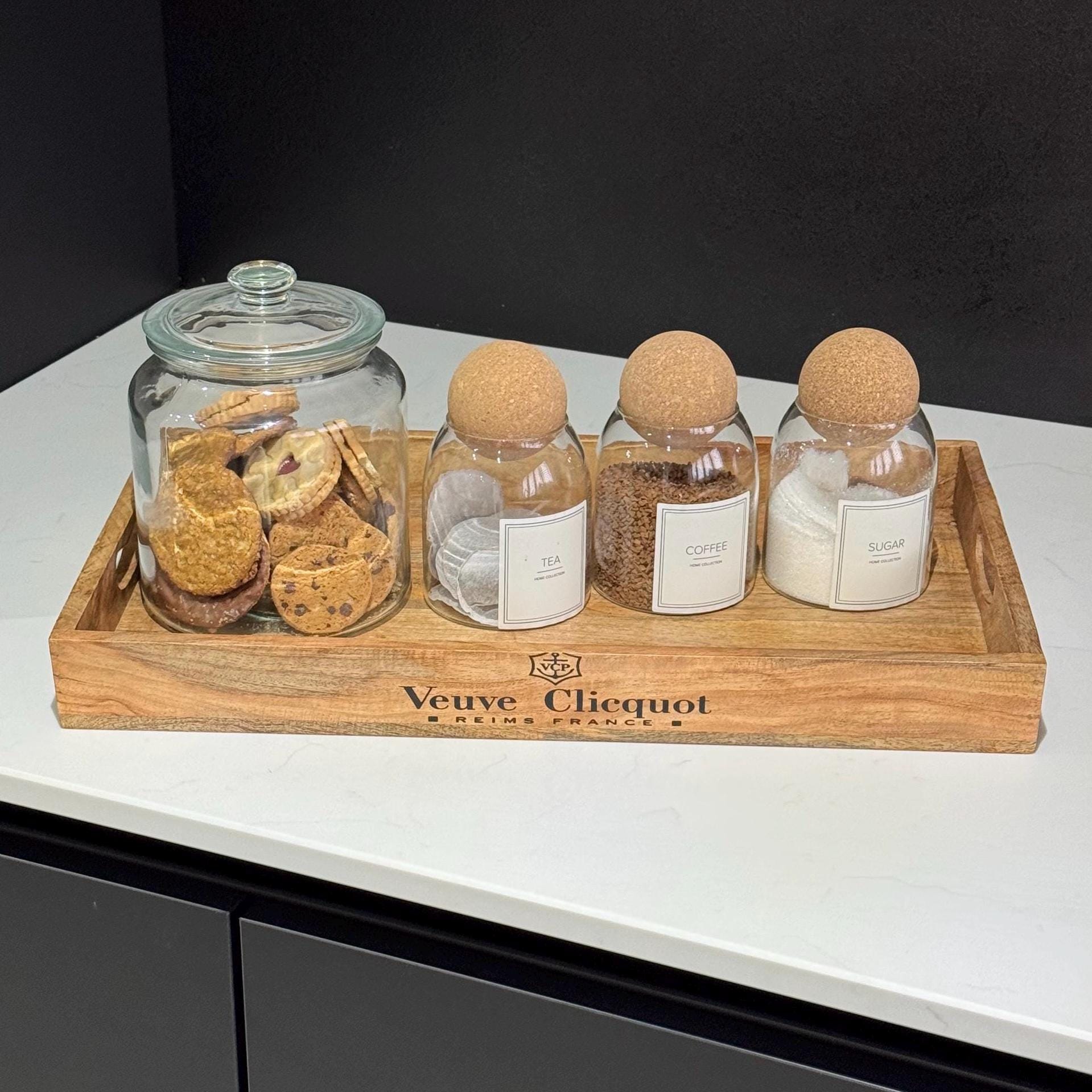 Natural Wood Serving Trays Set of 3