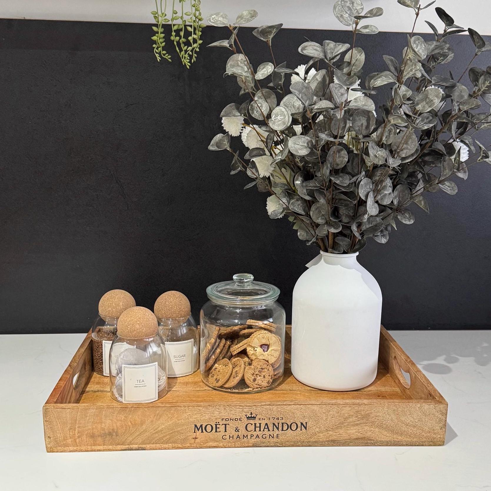 Natural Wood Serving Trays Set of 3