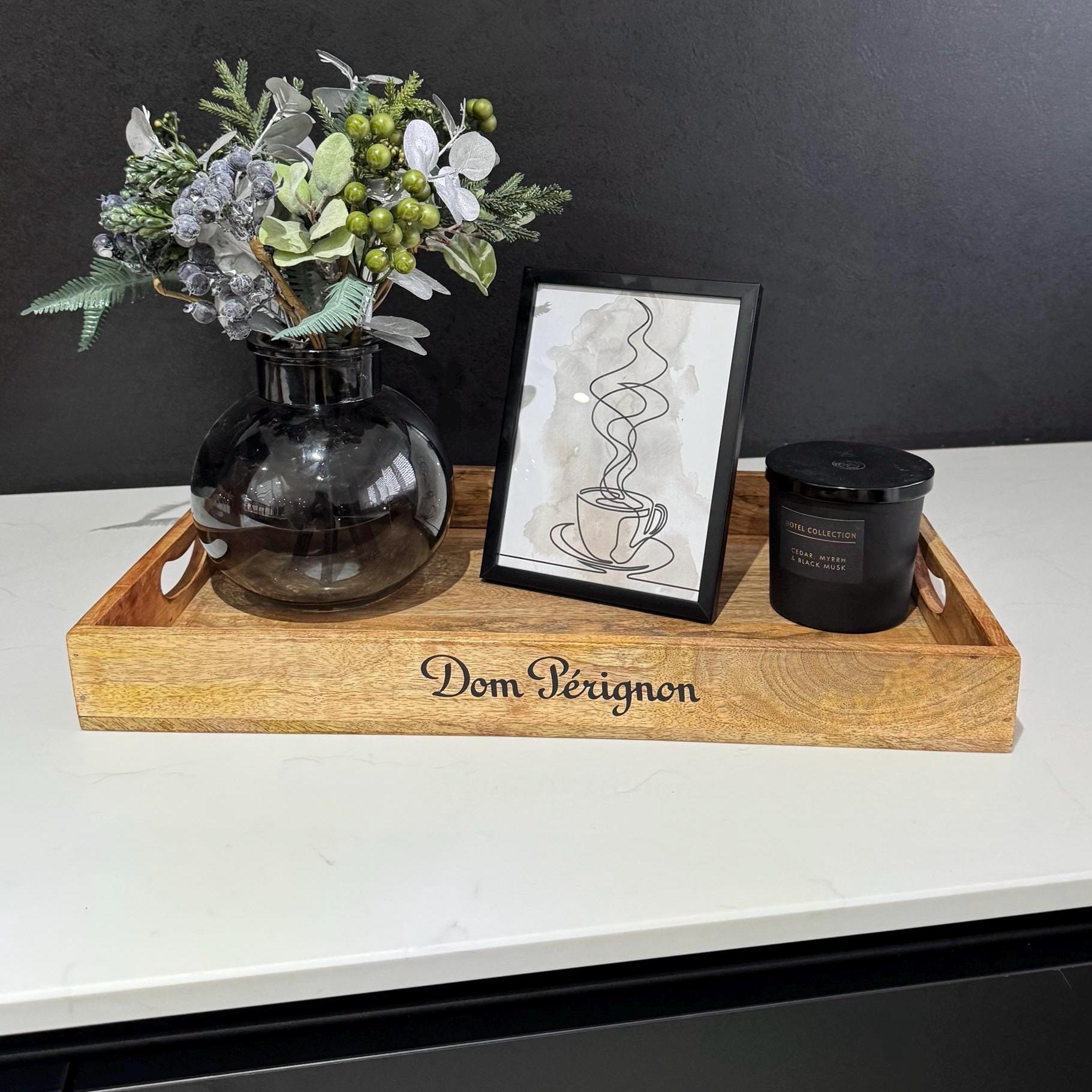 Natural Wood Serving Trays Set of 3