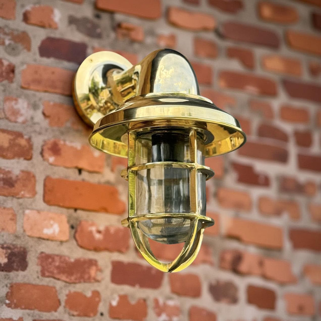 Solid Brass Bulkhead Wall Light for Outdoor and Bathroom