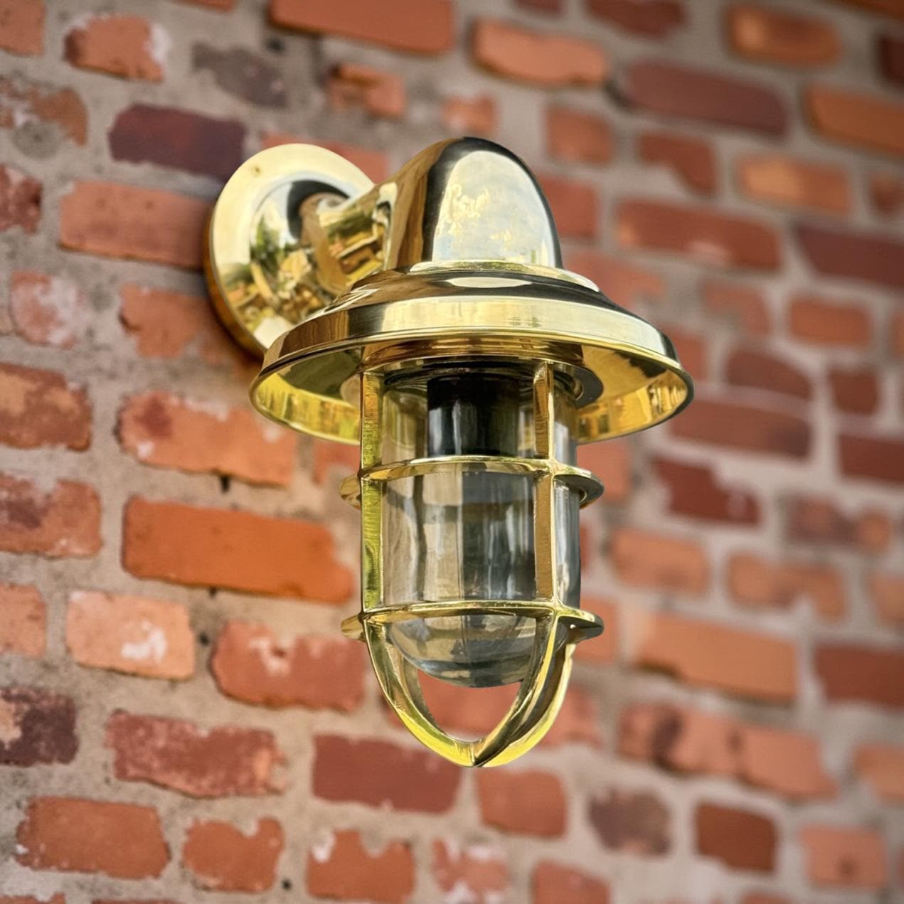 Solid Brass Bulkhead Wall Light for Outdoor and Bathroom