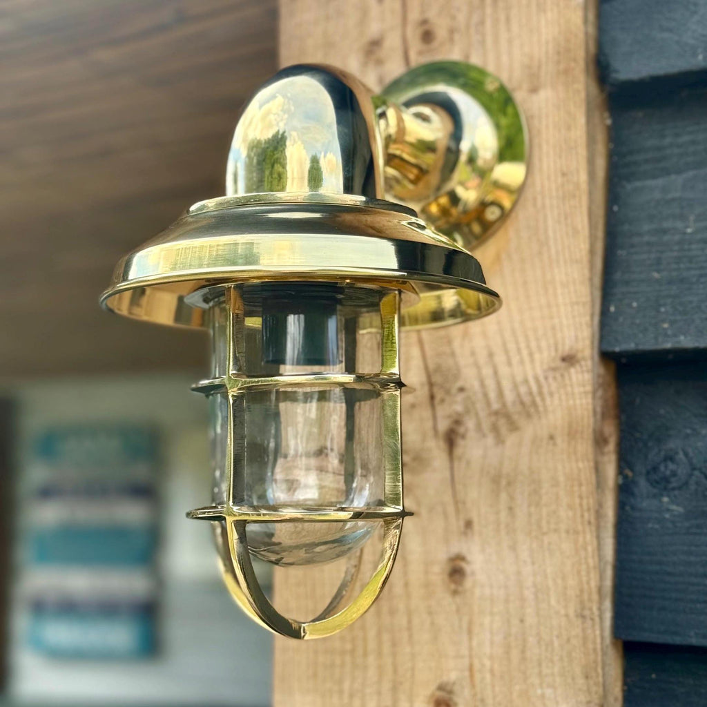 Solid Brass Bulkhead Wall Light for Outdoor and Bathroom