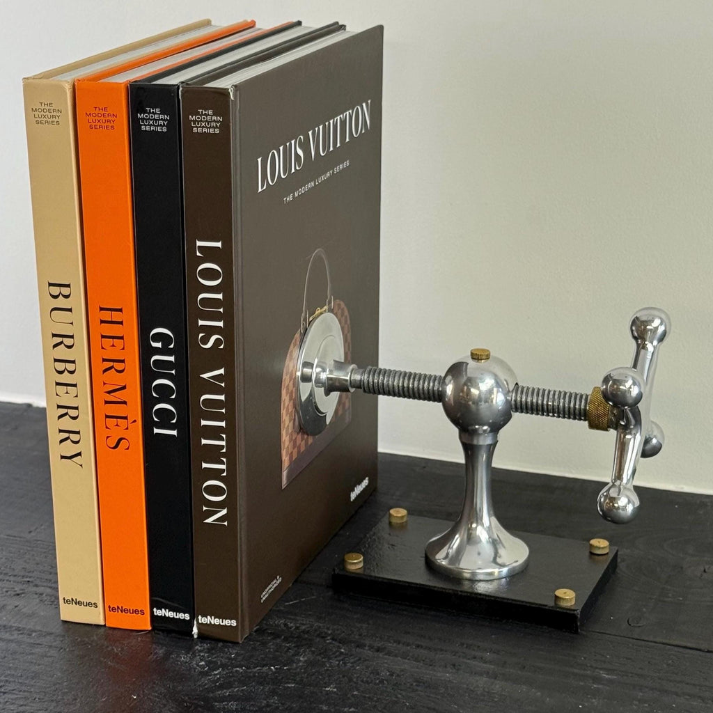 Retro Windlass Bookend Book and DVD Organizer