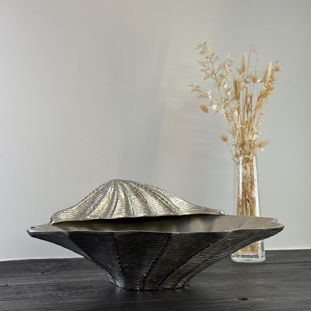 Clamshell Solid Champagne Ice Bucket Wine Cooler