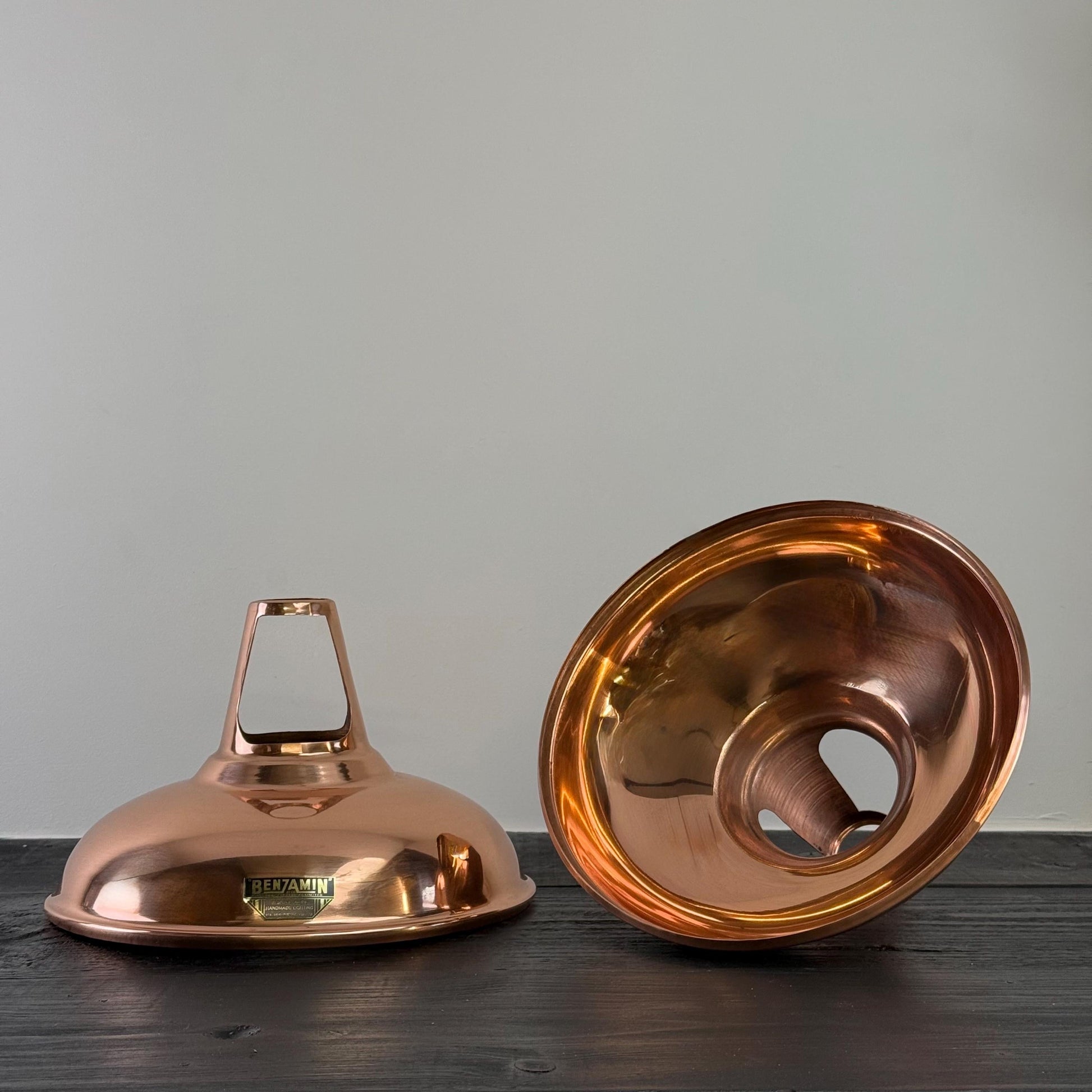 Solid Copper Slotted Pendant Ceiling Light 11 Inch