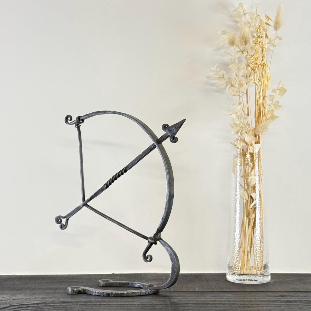 Armillary Arrow Solid Wrought Iron Sculpture