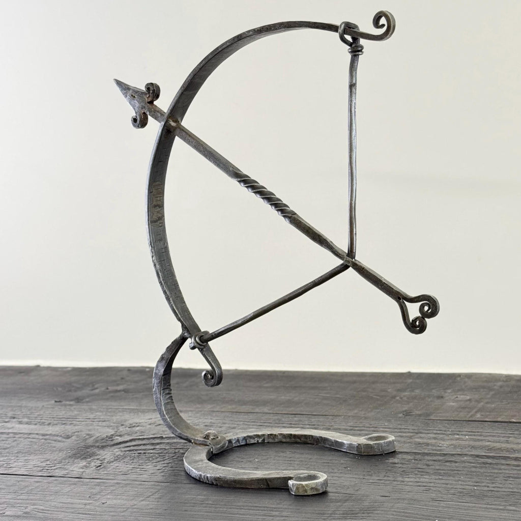 Armillary Arrow Solid Wrought Iron Sculpture