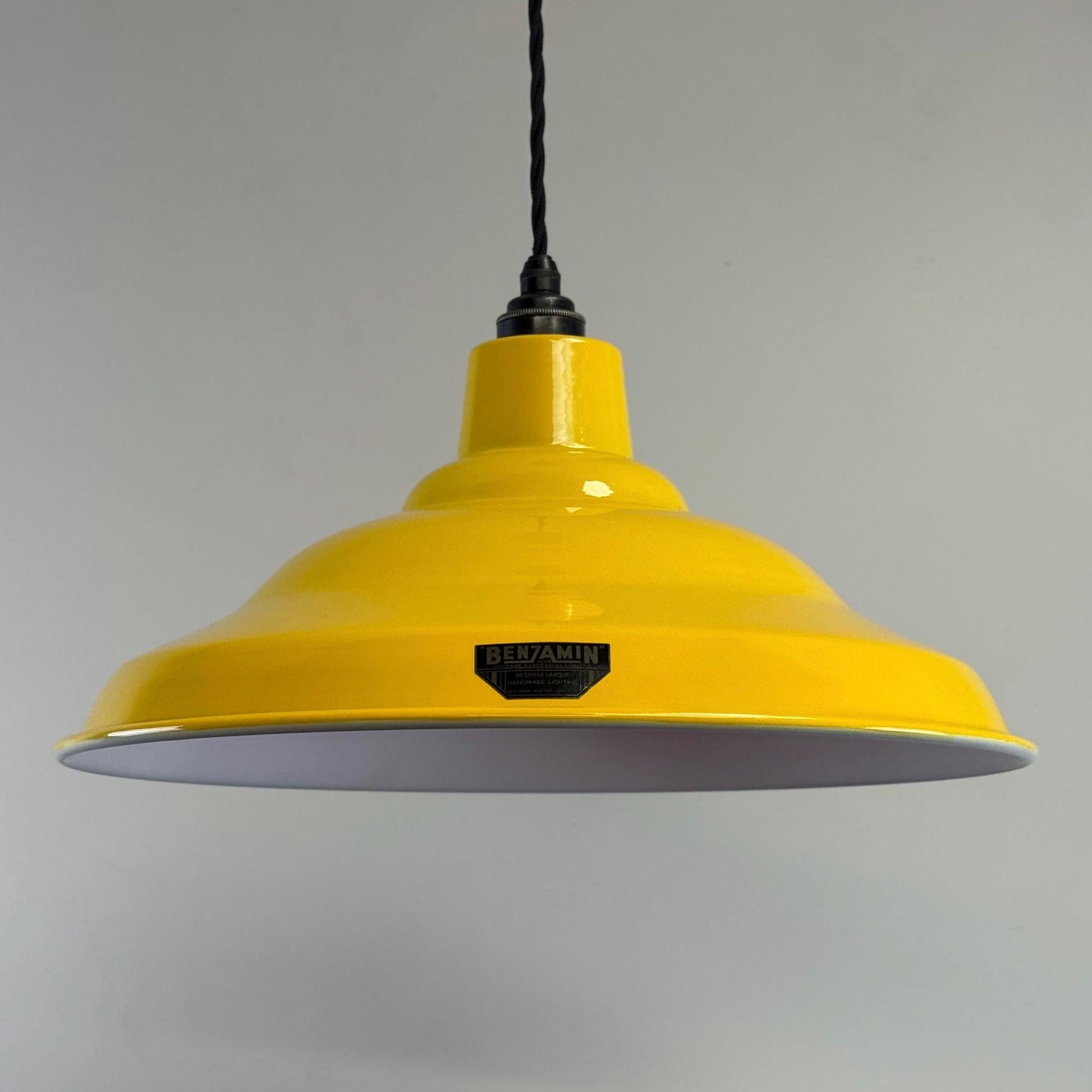 Summer Yellow Pendant Light 16 Inch Factory Second