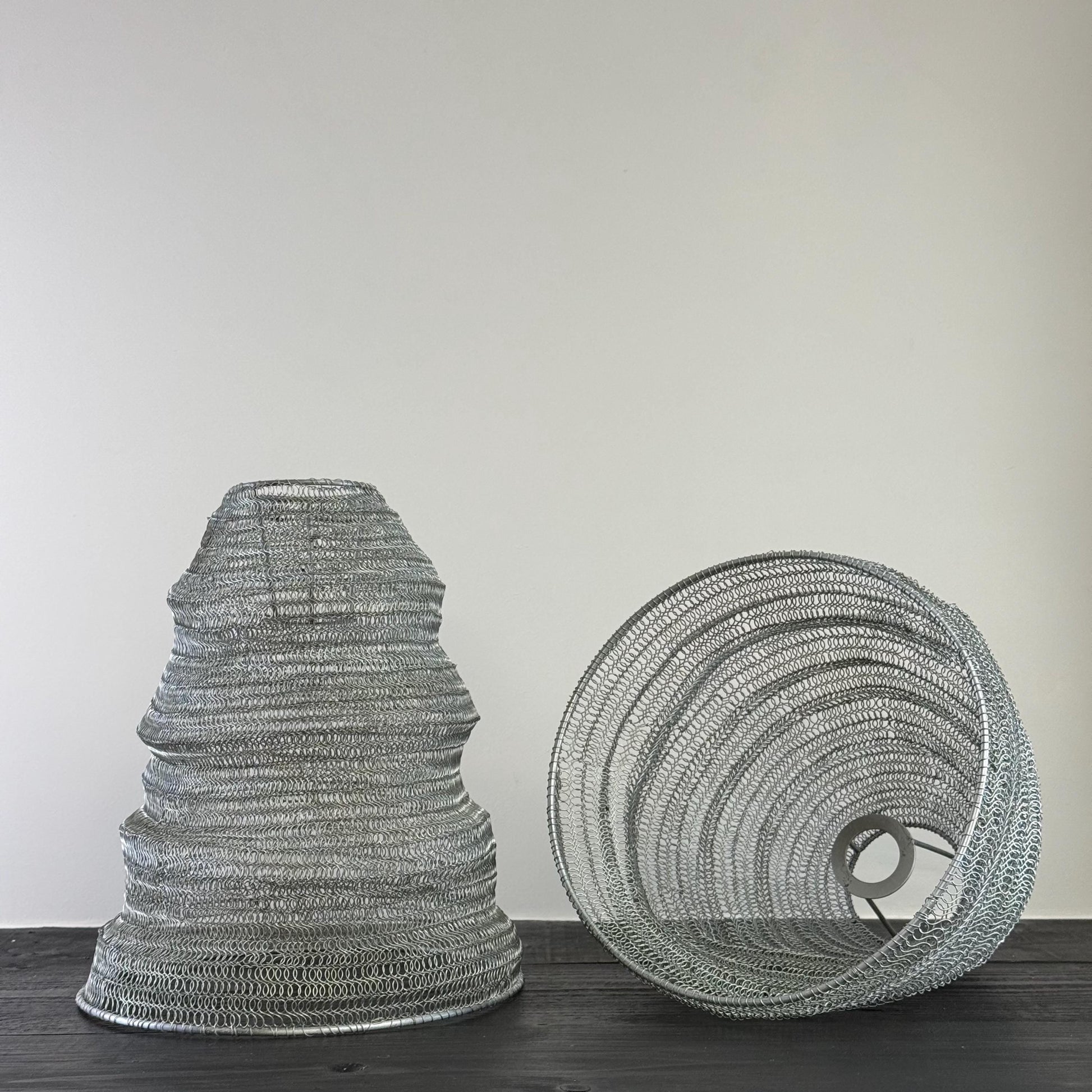 Walton ~ Beehive Large Silver Wire Mesh Lampshade Pendant Ceiling Light