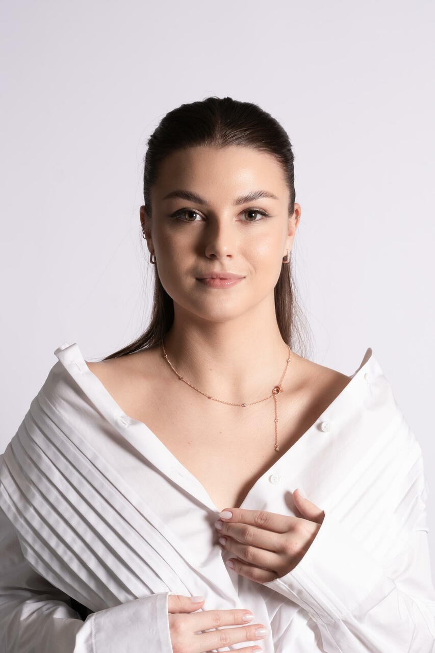 Sterling Silver Choker with Zircon Stones by MyaMoon - Elegant & Timeless by MyaMoon at www.brixbailey.com