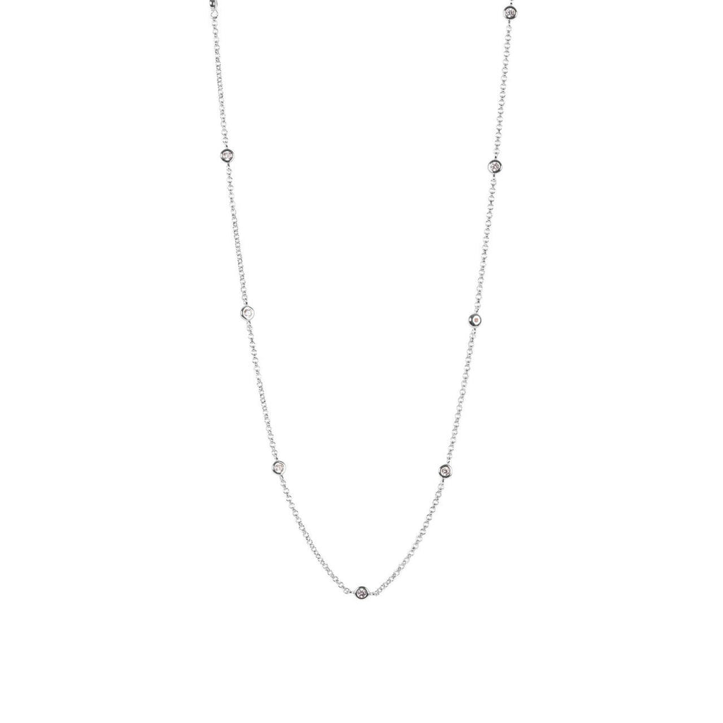 MyaMoon Sterling Silver Zircon Choker - Elegant & Timeless Design by MyaMoon at www.brixbailey.com