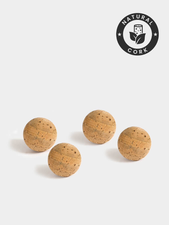 Cork Massage Ball Four Pack