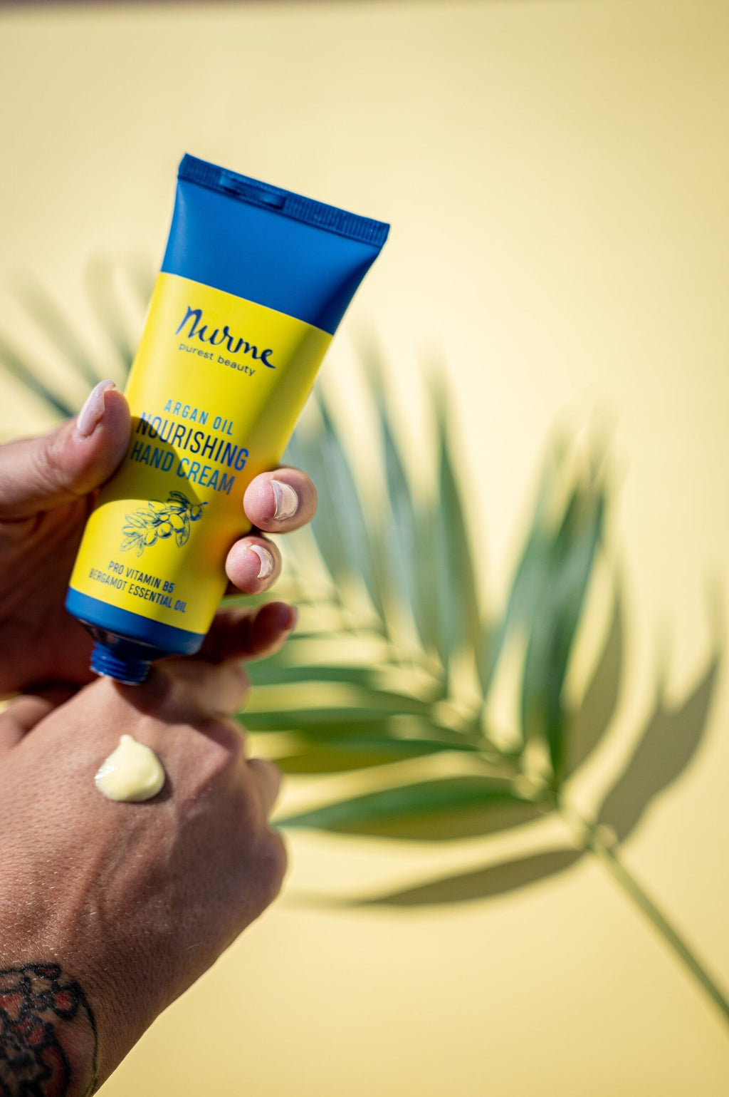 Nurme Argan Oil Hand Cream & Bergamot Body Milk Set by Nurme at www.brixbailey.com