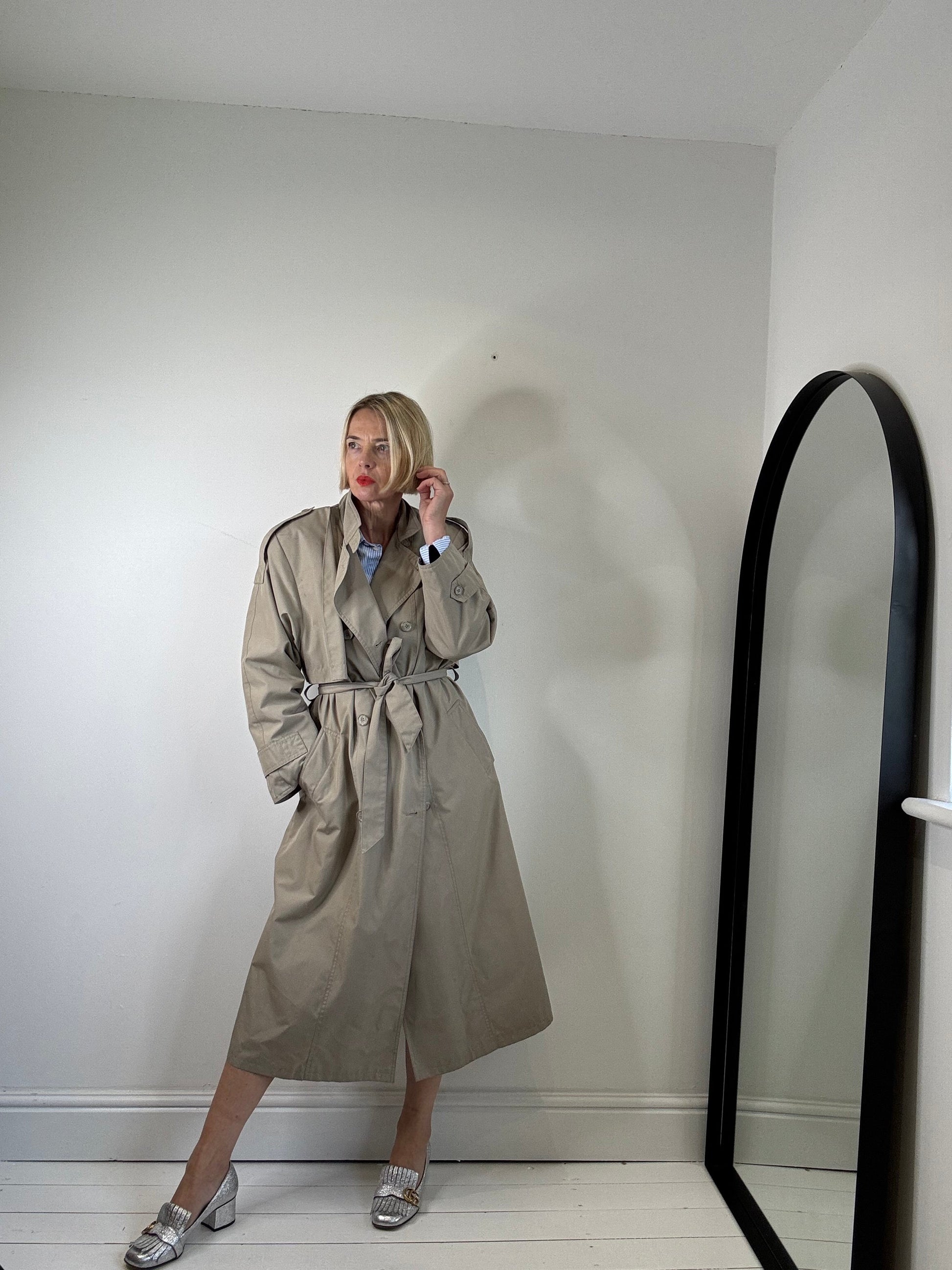 Vintage Double Breasted Trench Coat