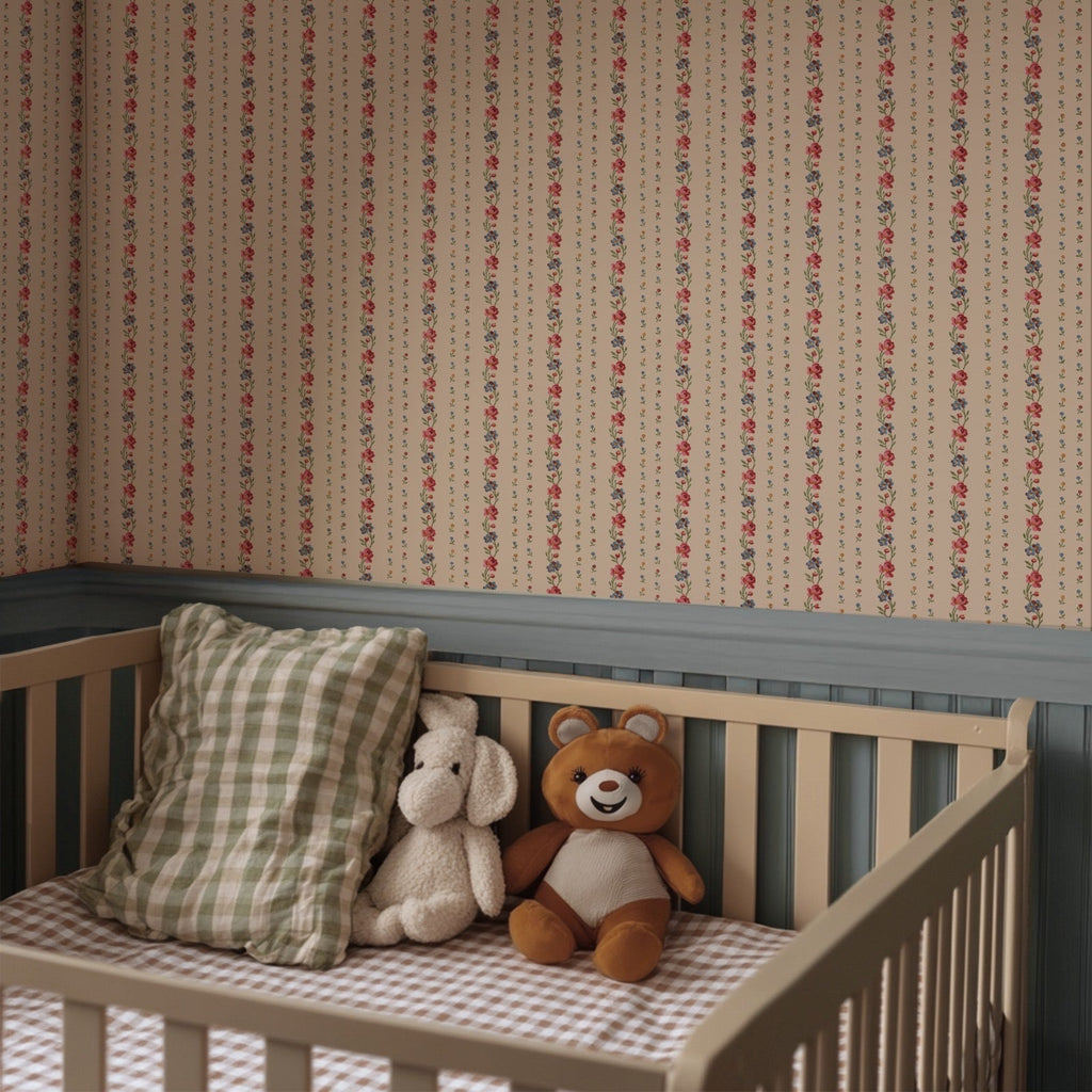 Belle Buds Blush Wallpaper