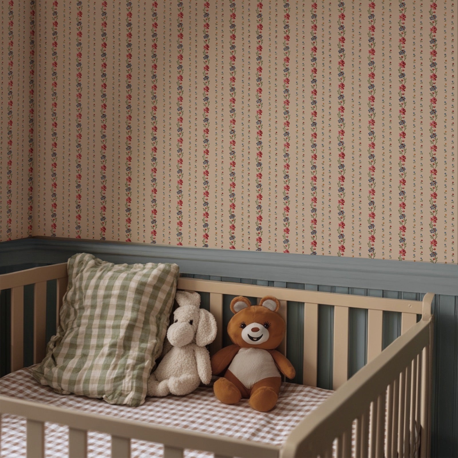 Belle Buds Blush Wallpaper