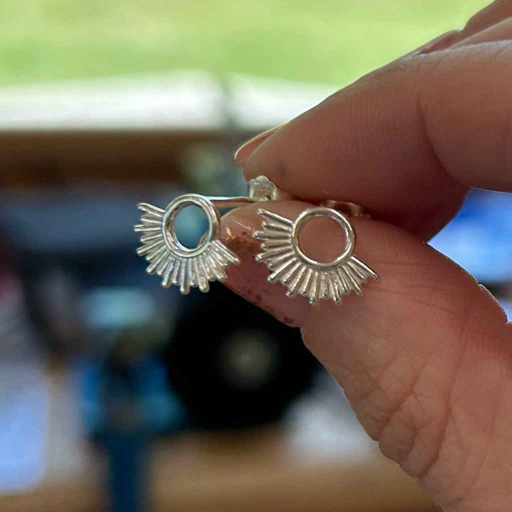 Sterling Silver Summer Sun Studs