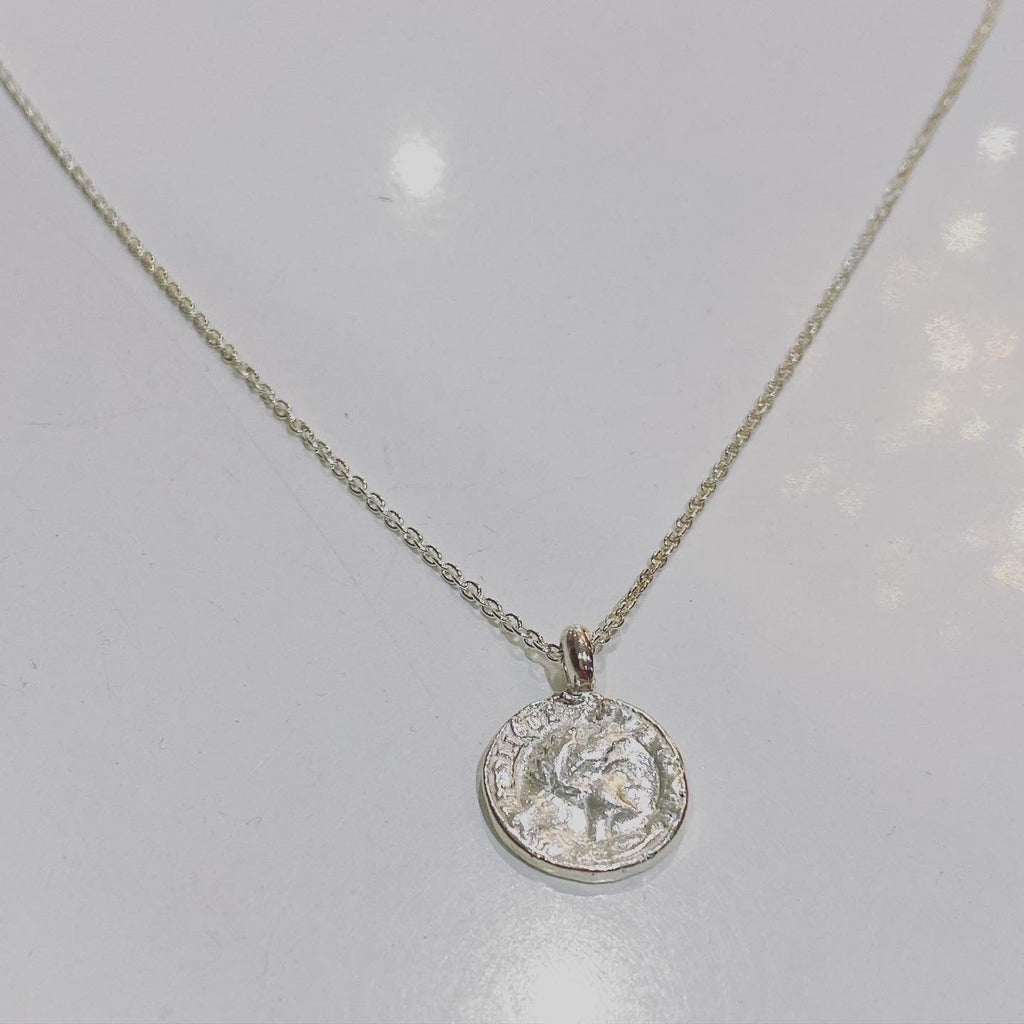 Roman Coin Sterling Silver Necklace