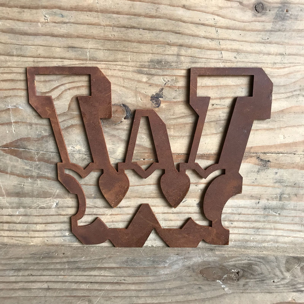 Rusty 5 Inch Carnival Metal Letters A to Z