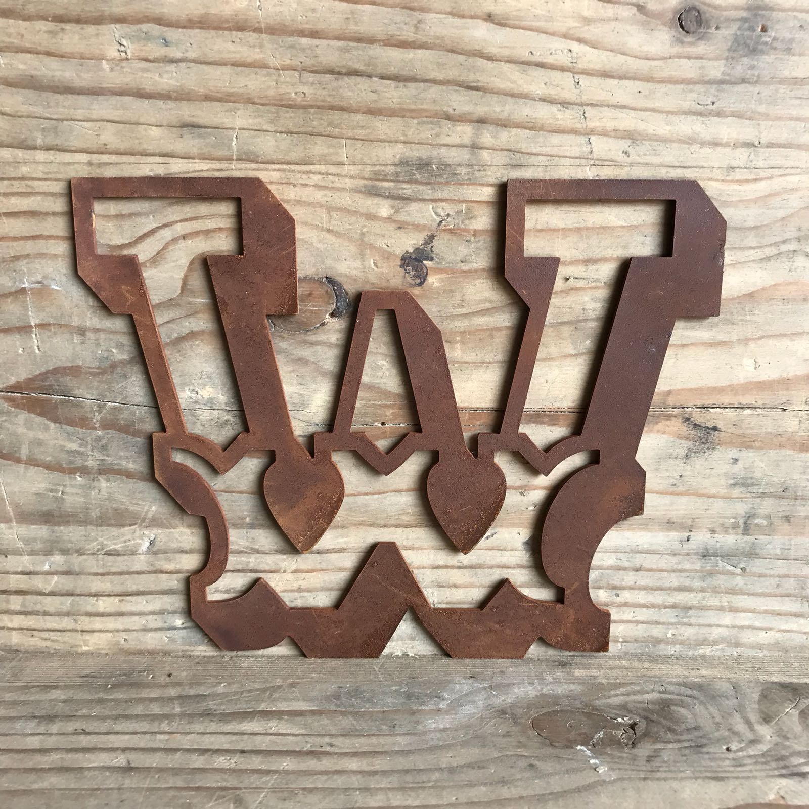 Rusty 5 Inch Carnival Metal Letters A to Z