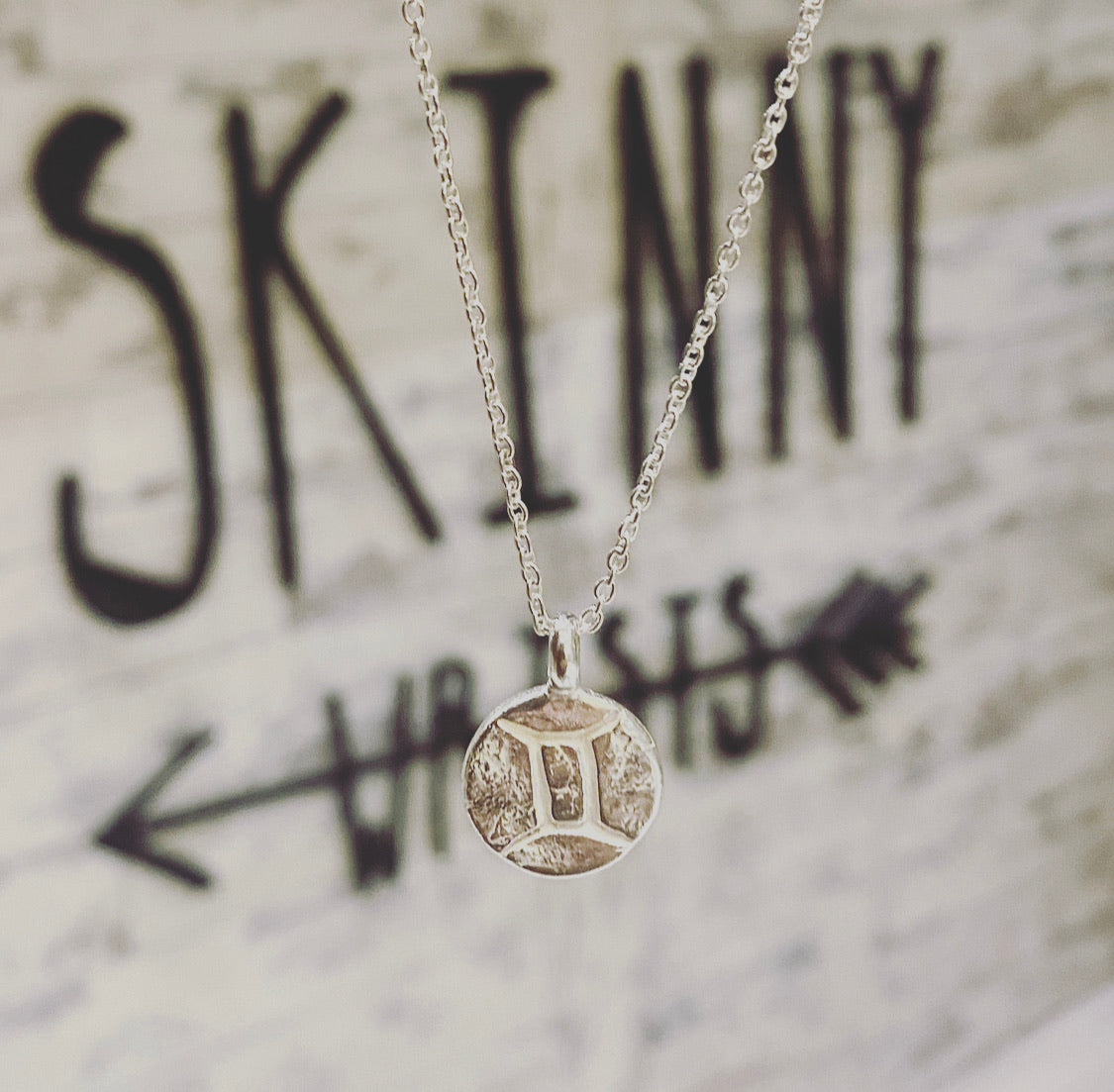 Personalised Star Sign Necklace in Recycled Silver