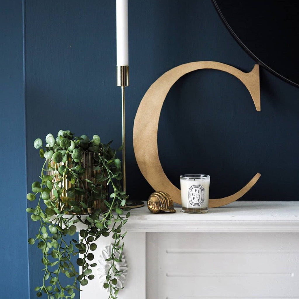 Distressed Gold Metal Letters A-Z 0-9 in 5 inch or 12 inch