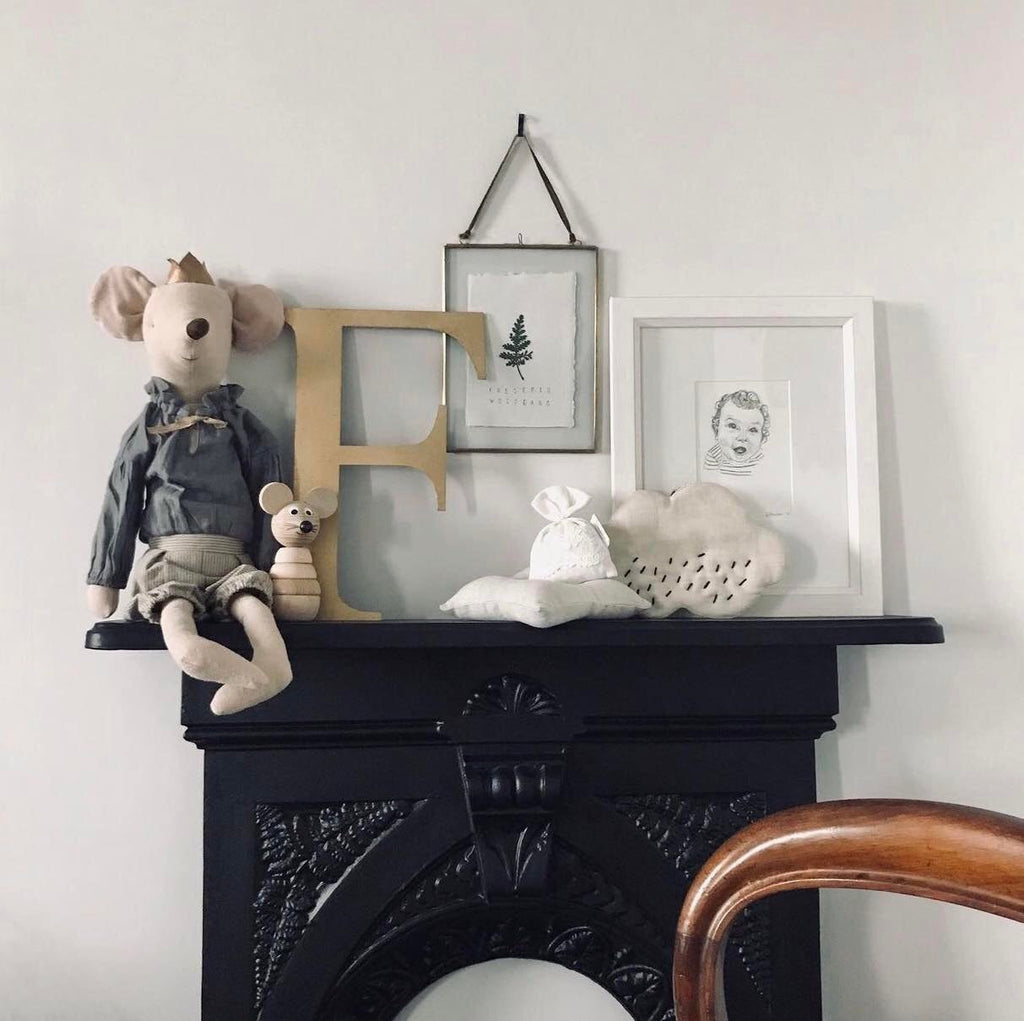 Distressed Gold Metal Letters A-Z 0-9 in 5 inch or 12 inch