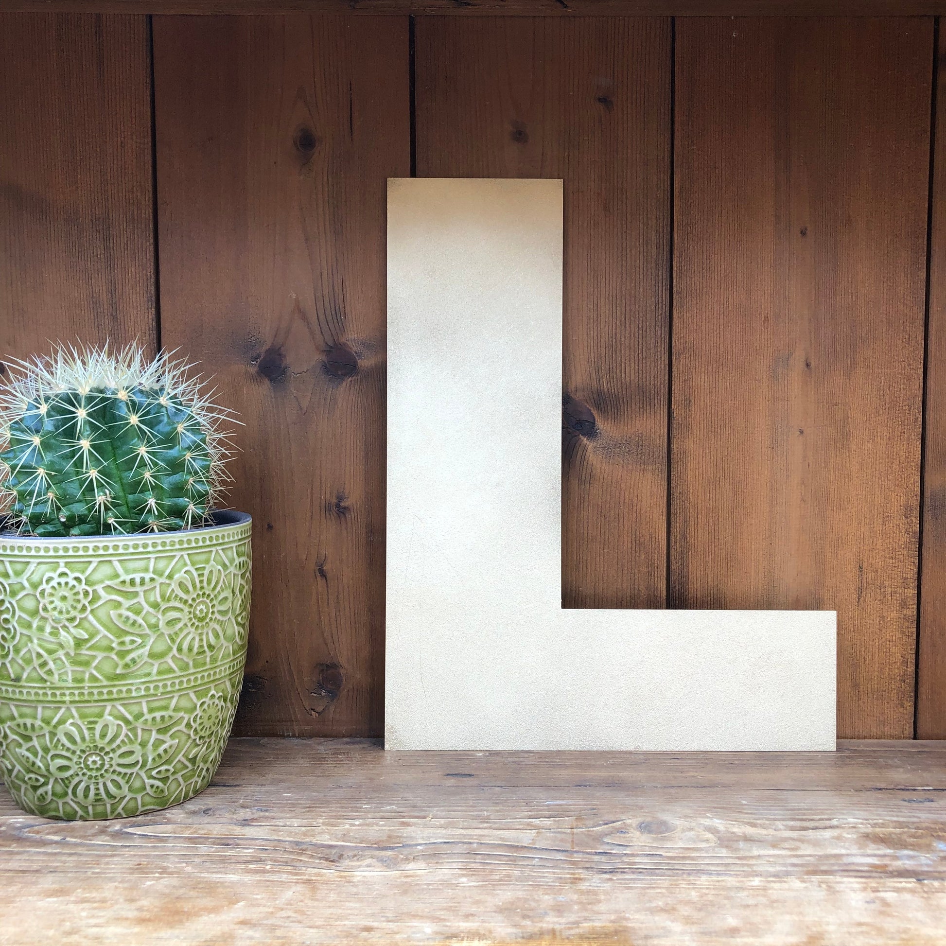 Rustic Gold Metal Letters 12 inch and 5 inch