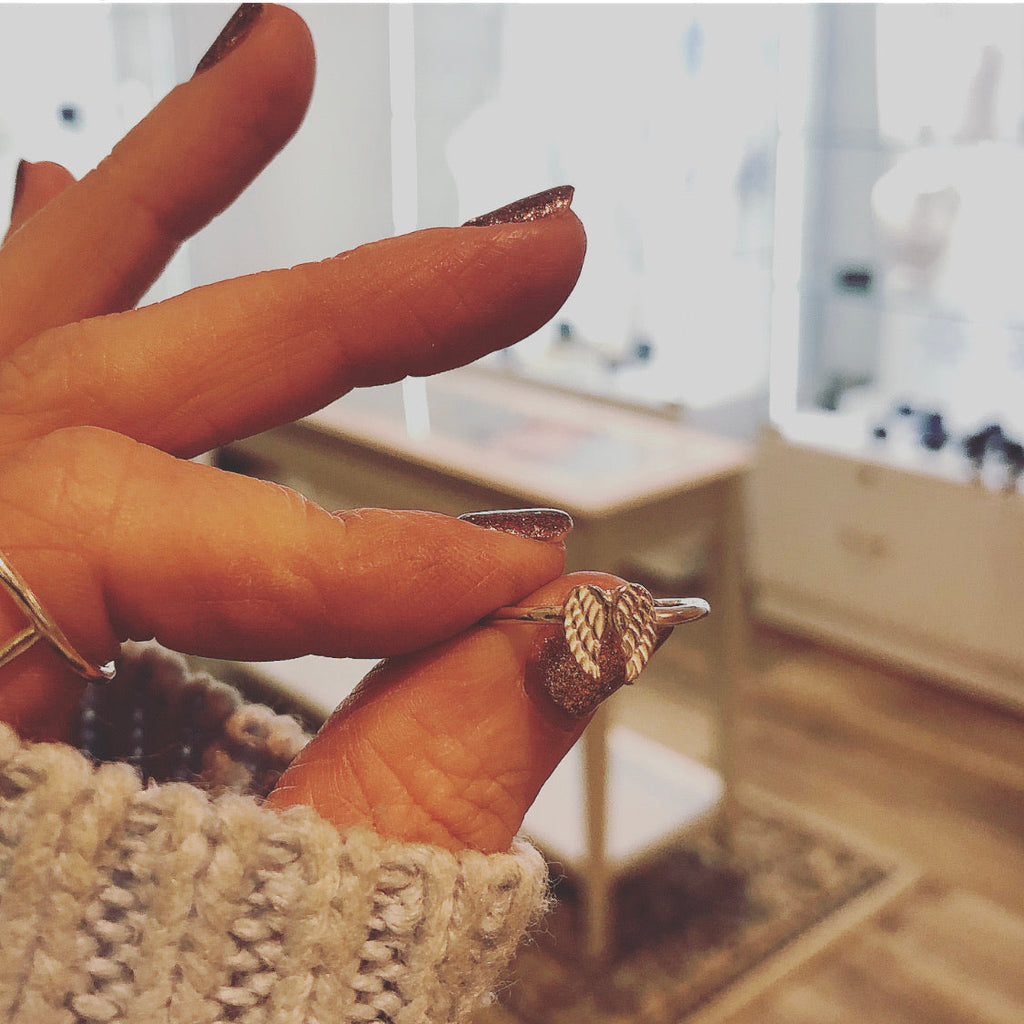 Angel Wing Ring in Sterling Silver