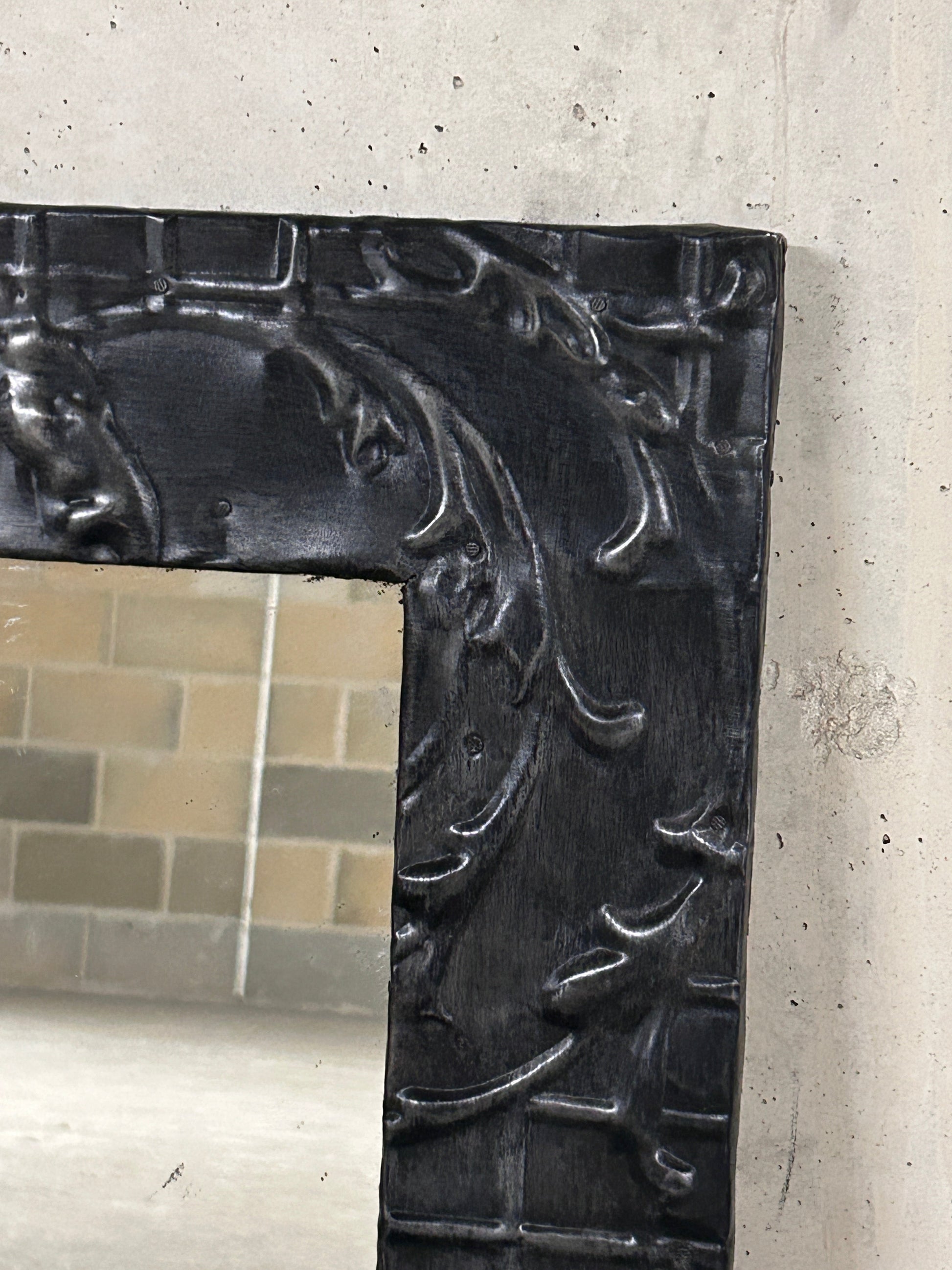 Pressed Tin Ceiling Tile Mirror 58cm