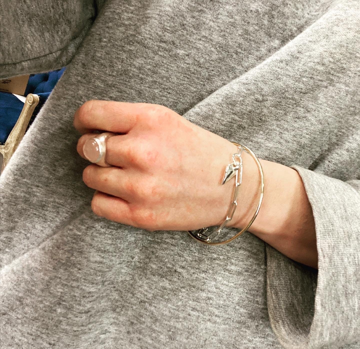 Heart Trace Chain Bracelet Sterling Silver