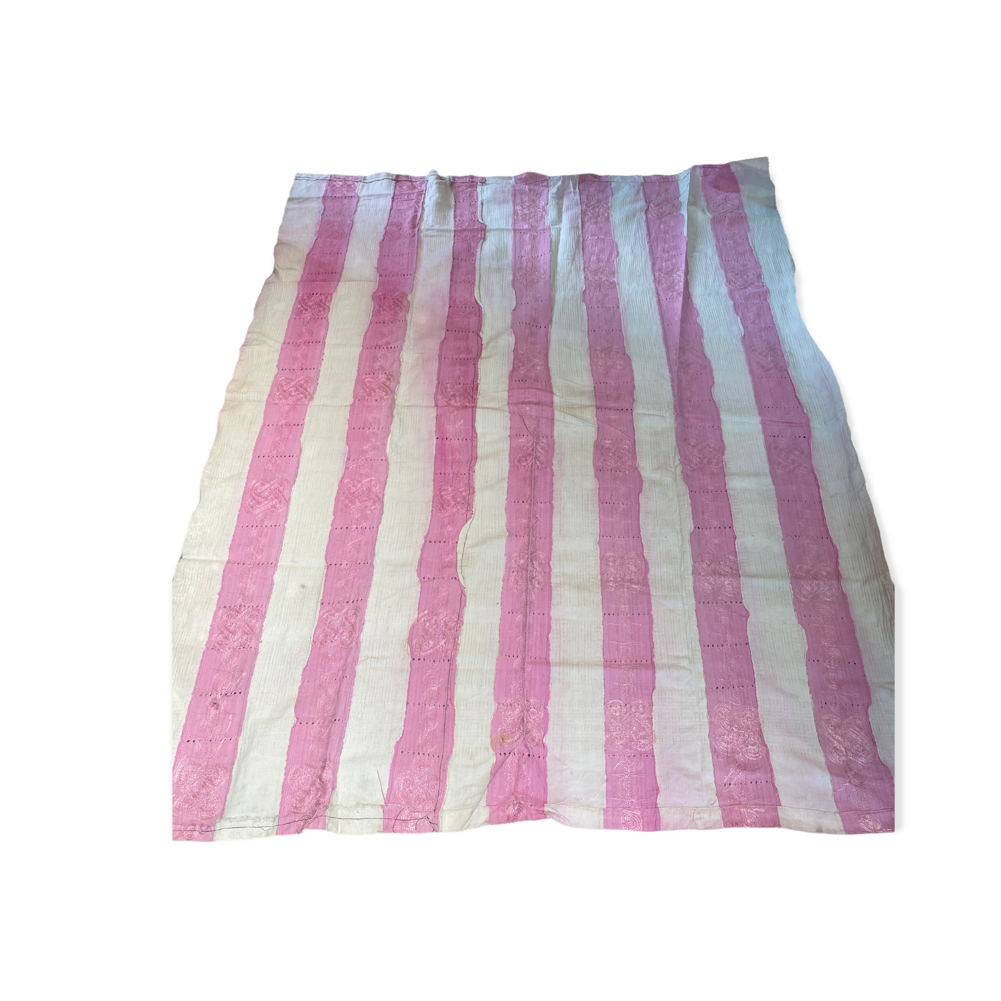 Aso Oke Cloth Throw 175x140cm Handstitched West African Textile