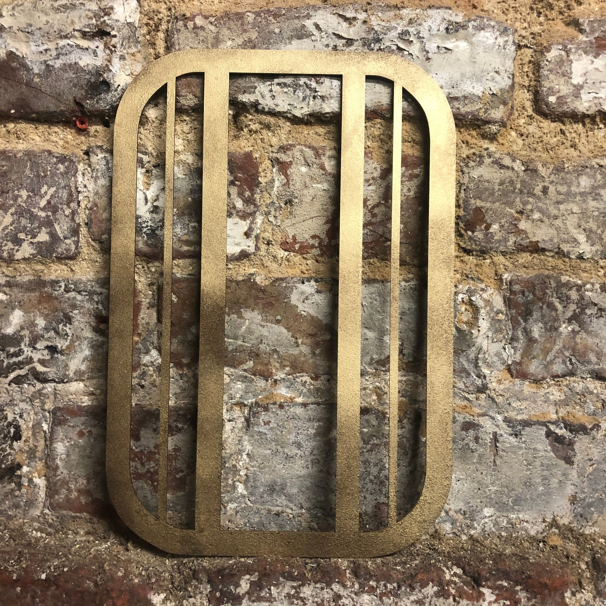 Gold Distressed Art Deco Metal Letters and Numbers 5 inch or 12 inch