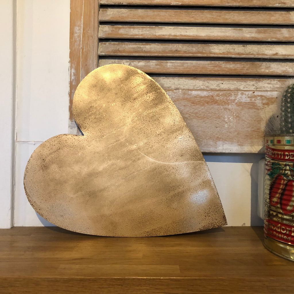 Distressed Gold Metal Letters A-Z 0-9 in 5 inch or 12 inch