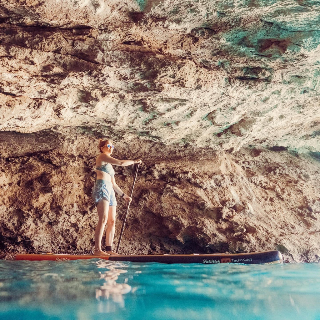 Wooden Menace 11 foot 2 inch Inflatable Paddle Board with Kayak Seat