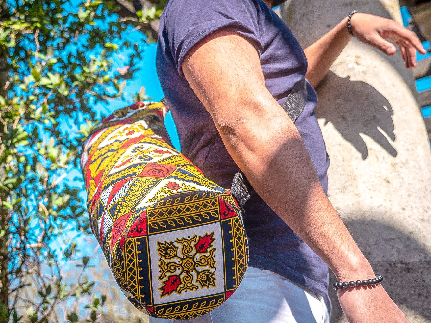 Sunset Yoga Bag in Pink and Red