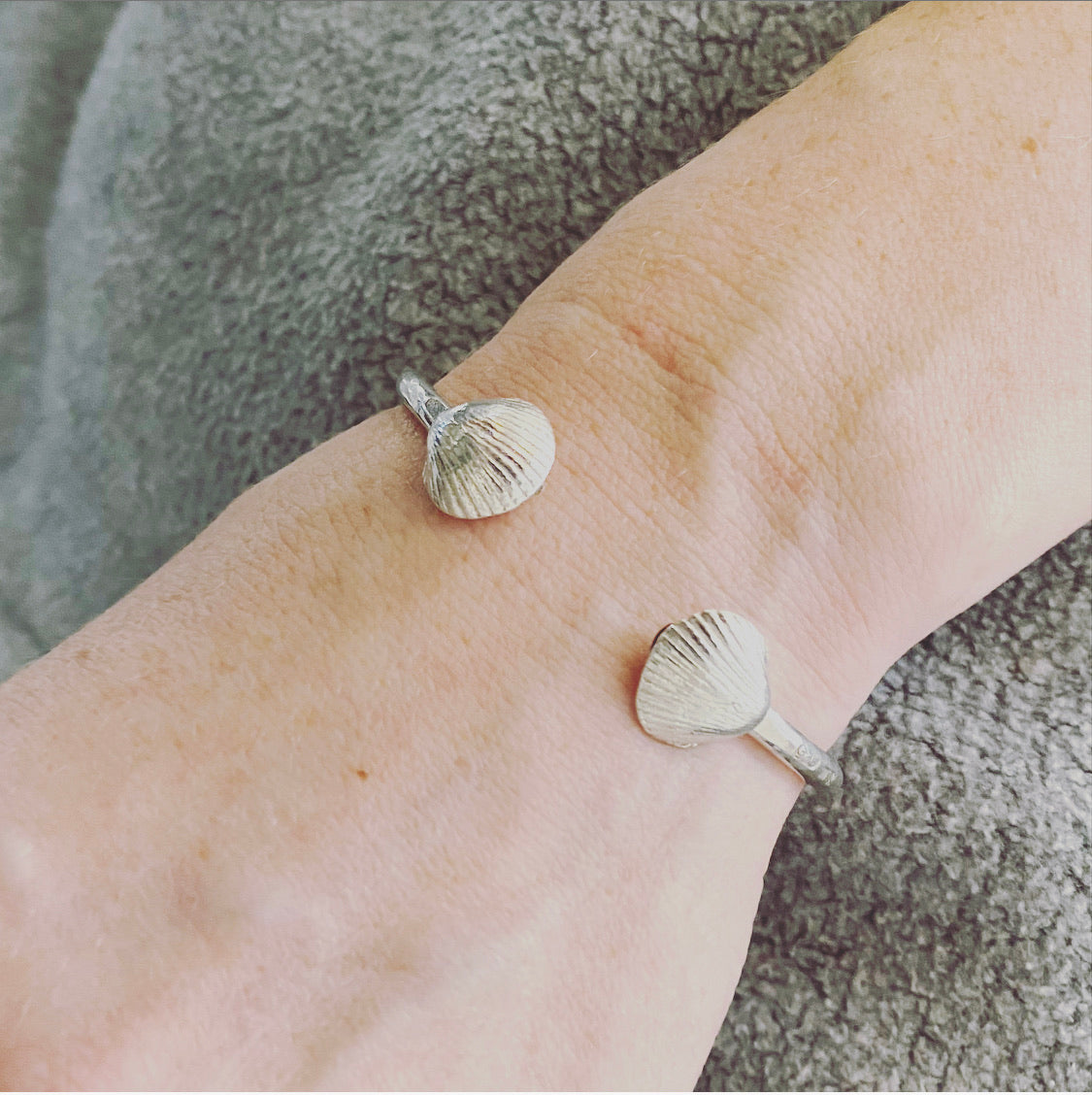 Adjustable Shell Cuff Bangle